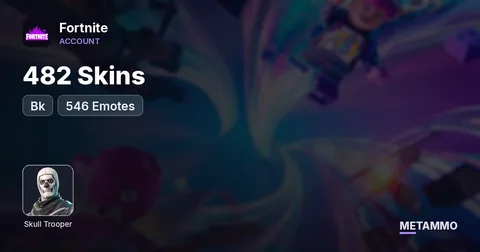 482 Skins + OG Skull + Bk + 546 Emotes