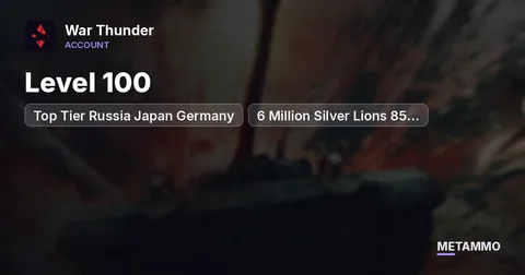 Level 100 | Top Tier Russia Japan Germany | 6 Million Silver Lions 85 Golden Eagles
