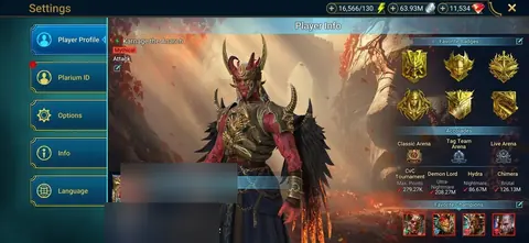 6 Mythical | Mid-Game Account | Alaz, Lazarius, Anaxia, 2x Gnut, Kalvalax | 120+ Legendaries - Raid: Shadow Legends account screenshot 1
