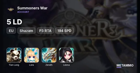 EU | Tian Lang, Lora, Zerath, Shazam, Leona | 5 LD | P3 RTA | +194 SPD