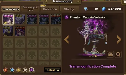 EU | Tian Lang, Lora, Zerath, Shazam, Leona | 5 LD | P3 RTA | +194 SPD - Summoners War account screenshot 3