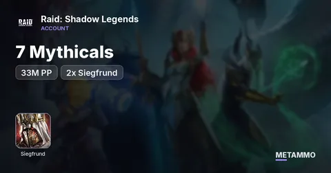 33M PP | 7 Mythicals | 2x Siegfrund