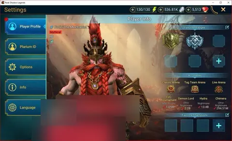 20 Mythicals | Galathir Theodosia Krixia | 32M Power - Raid: Shadow Legends account screenshot 1
