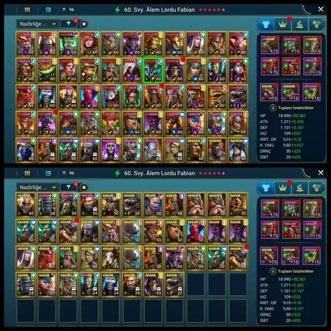 21 Mythicals | Galathir Polara Sabrael | 43.5M PP | 399 Legendaries | 200B Hydra Clash - Raid: Shadow Legends account screenshot 4