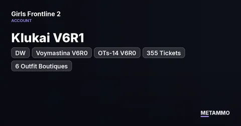DW | Klukai V6R1 + Voymastina V6R0 + OTs-14 V6R0 | 355 Tickets | 6 Outfit Boutiques