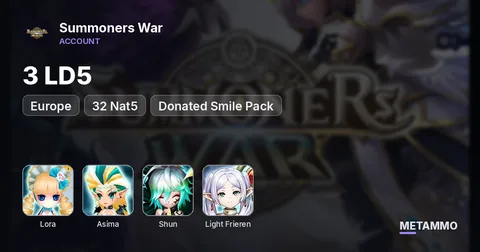 EU | 3 LD5 | Lora | Asima | Shun | 32 Nat5 | Donated Frieren Smile Pack