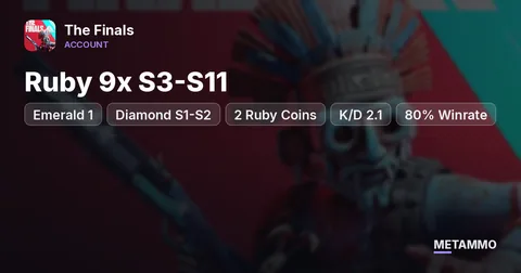 Ruby 9x S3-S11 | Emerald 1 | Diamond S1-S2 | 2 Ruby Coins | K/D 2.1 | 80% Winrate | Legacy BP S1-S2