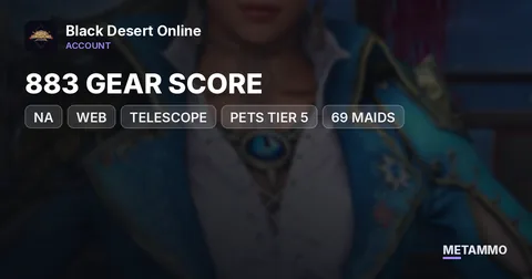 NA WEB | 883 GEAR SCORE | TELESCOPE | PETS TIER 5 | 69 MAIDS | P2W ACCOUNT