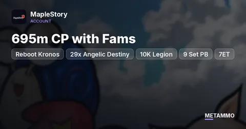 Reboot Kronos | 29x Angelic Destiny | 695m CP with Fams | 10K Legion | 9 Set PB + 7ET
