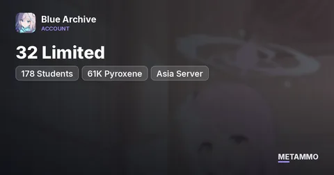 178 Students | 32 Limited | 61K Pyroxene | Asia Server