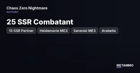 25 SSR Combatant + 15 SSR Partner | Heidemarie ME3, Sereniel ME3, Arabella