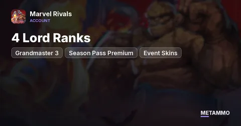 Grandmaster 3 | Season Pass Premium | 4 Lord Ranks | Event Skins
