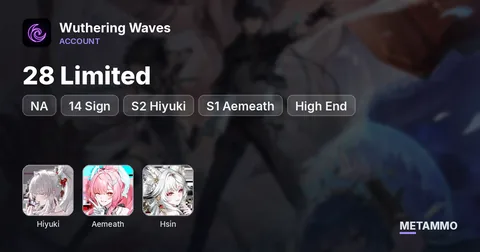 NA | 28 Limited + 14 Sign | S2 Hiyuki + S1 Aemeath, Hsin | High End