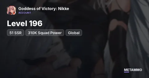 Level 196 | 51 SSR | 310K Squad Power | Global