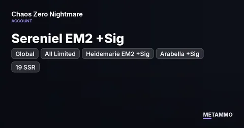 Global | All Limited (-2) | Sereniel EM2 +Sig | Heidemarie EM2 +Sig | Arabella +Sig | 19 SSR | 13.9K Gems + 56 Ltd