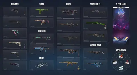 EU | Singularity Bundle, Kuronami Bundle, Nocturnum Bundle | 45k VP | Diamond | 3x Knives / 32x Skins - Valorant account screenshot 1