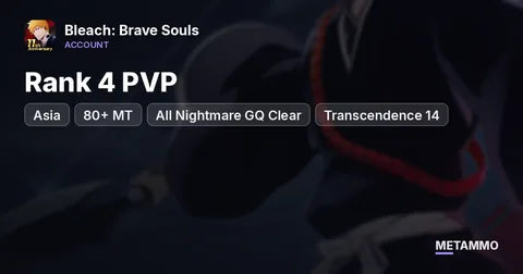 Asia 80+ MT | Rank 4 PVP | All Nightmare GQ Clear | Transcendence 14