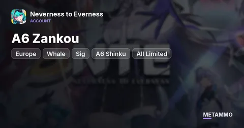 Europe Whale | A6 Zankou + Sig | A6 Shinku + Sig | All Limited (-Chaos) | Porsche + Draco Collab | 15M+ Fons