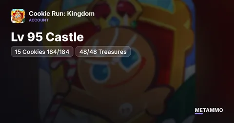 Lv 95 Castle | 15 Cookies 184/184 | 48/48 Treasures