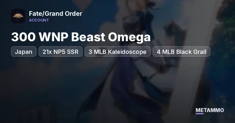 Japan | 300 WNP Beast Omega | 21x NP5 SSR | 3 MLB Kaleidoscope + 4 MLB Black Grail