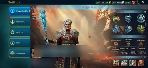 Level 76 | 5.25M Power | 2 Mythical Champions | 1793 Shards - Raid: Shadow Legends account screenshot 1