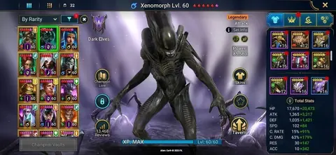 Level 76 | 5.25M Power | 2 Mythical Champions | 1793 Shards - Raid: Shadow Legends account screenshot 3