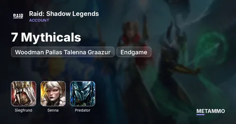 7 Mythicals | Siegfrund + Senna + Predator Lion | Woodman Pallas Talenna Graazur | Endgame