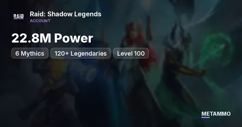 22.8M Power | 6 Mythics | 120+ Legendaries | Level 100