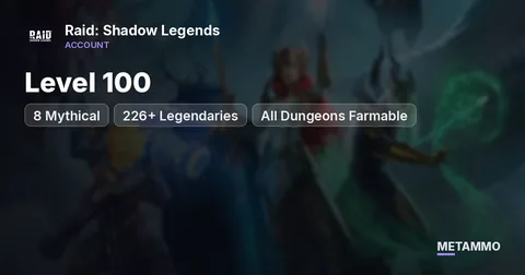 Level 100 | 8 Mythical | 226+ Legendaries | All Dungeons Farmable