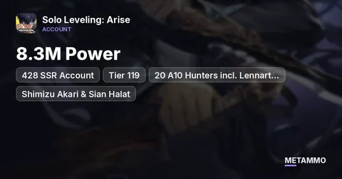428 SSR Account | 8.3M Power • Tier 119 | 20 A10 Hunters incl. Lennart Niermann, Shimizu Akari & Sian Halat