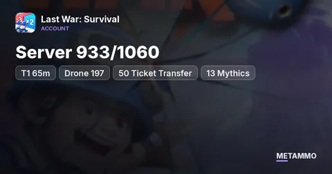 Server 933/1060 | T1 65m | Drone 197 | 50 Ticket Transfer | 13 Mythics