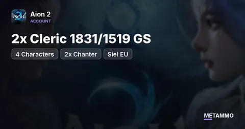 4 Characters | 2x Cleric 1831/1519 GS | 2x Chanter | Siel EU