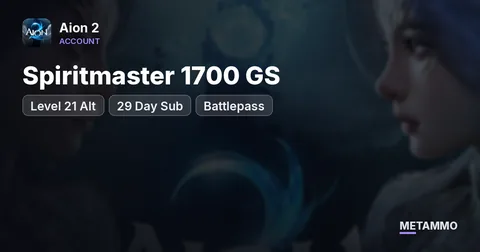 Spiritmaster 1700 GS | Level 21 Alt | 29 Day Sub | Battlepass