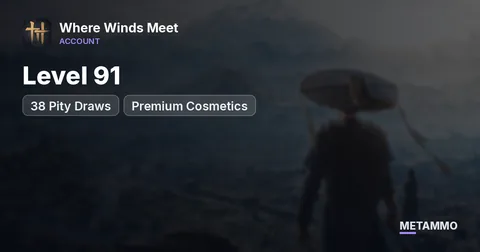 Level 91 | 38 Pity Draws | Premium Cosmetics