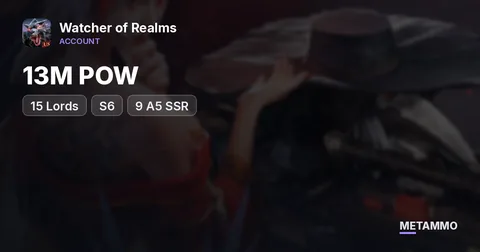 13M POW | 15 Lords | S6 | 9 A5 SSR
