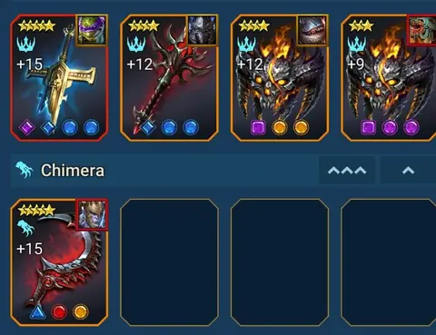 5 Mythics | Sabrael Mikage Embrys Anaxia Gharol | 8M Power | 94 Legendaries - Raid: Shadow Legends account screenshot 3