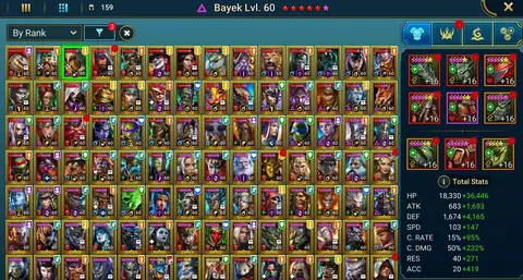 15m Power | 5 Mythics | Bayek, All Assassins + 4 Turtles, Titus+Wixwell, Hilvi, Niamhe - Raid: Shadow Legends account screenshot 1