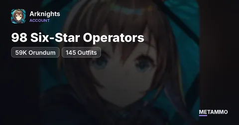 98 Six-Star Operators | 59K Orundum | 145 Outfits