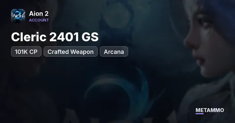 Cleric 2401 GS | 101K CP | Crafted Weapon | Arcana