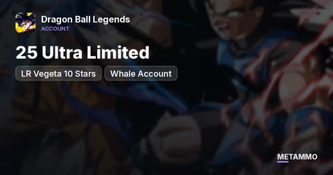 25 Ultra Limited | LR Vegeta 10 Stars | Whale Account