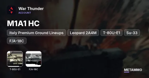 USA, Germany, USSR, Italy Premium Ground Lineups | M1A1 HC, Leopard 2A4M, T-80U-E1, Ariete | Su-33, F/A-18C