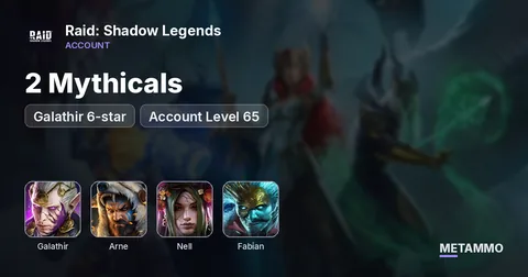 2 Mythicals | Galathir 6-star | Nell, Queen of Hearts, Jack, Fabian, Yukimasa | Account Level 65