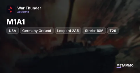USA + Germany Ground | M1A1, Leopard 2A5, Strela-10M, T29, T20, T14 | Many Premiums | Level 100