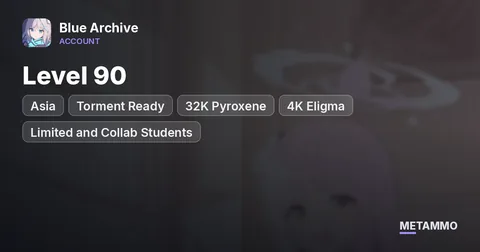 Asia | Level 90 | Torment Ready | 32K Pyroxene | 4K Eligma | Limited and Collab Students
