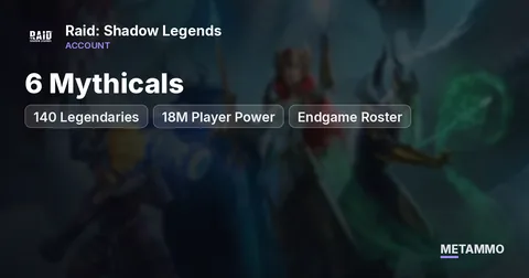 6 Mythicals | 140 Legendaries | 18M Player Power | Endgame Roster