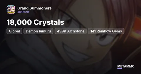 Global | Demon Rimuru | 18,000 Crystals | 499K Alchstone | 141 Rainbow Gems