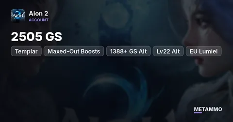 Templar | 2505 GS | Maxed-Out Boosts | 1388+ GS Alt + Lv22 Alt | EU Lumiel