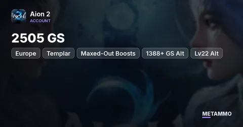 Templar | 2505 GS | Maxed-Out Boosts | 1388+ GS Alt + Lv22 Alt | EU Lumiel
