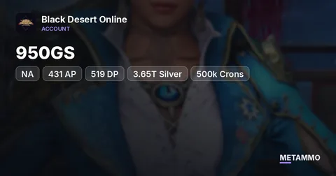 NA 950GS | 431 AP / 519 DP | 3.65T Silver | 500k Crons | 208 Maids | Lv50 Fairy | 5 Treasures