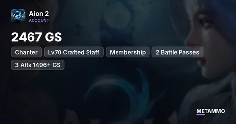 Chanter | 2467 GS | Lv70 Crafted Staff | Membership + 2 Battle Passes | 3 Alts 1496+ GS | EU Zikel